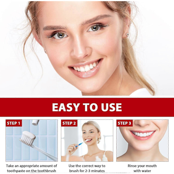 Probiotisk Vitare Tandkräm, 2-pack – Djuprengöring och Tandblekning