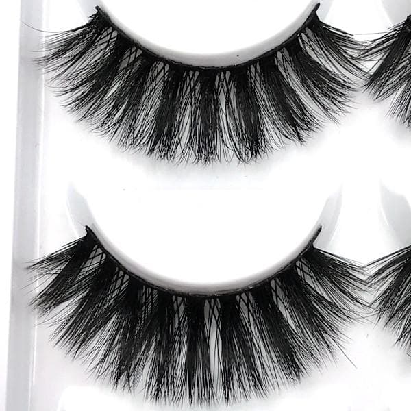 par lösögonfransar - 3D faux mink - G800 Svart