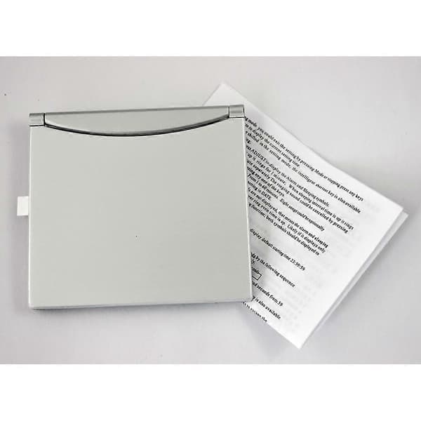 Vikbar batteridriven kalender temperatur digital väckarklocka