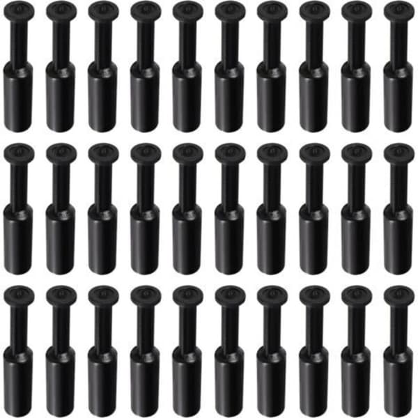 30 stk. 6 mm OD pneumatiske propper, push-in propper, pneumatiske propper i tætningsstil, til 6 mm rørforbindelsesfittings, sort