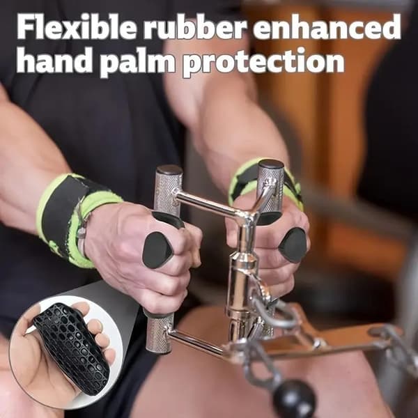 2-pack viktlyftargrepp för män och kvinnor – ergonomiska gymgrepp för marklyft, rodd, handflateskydd