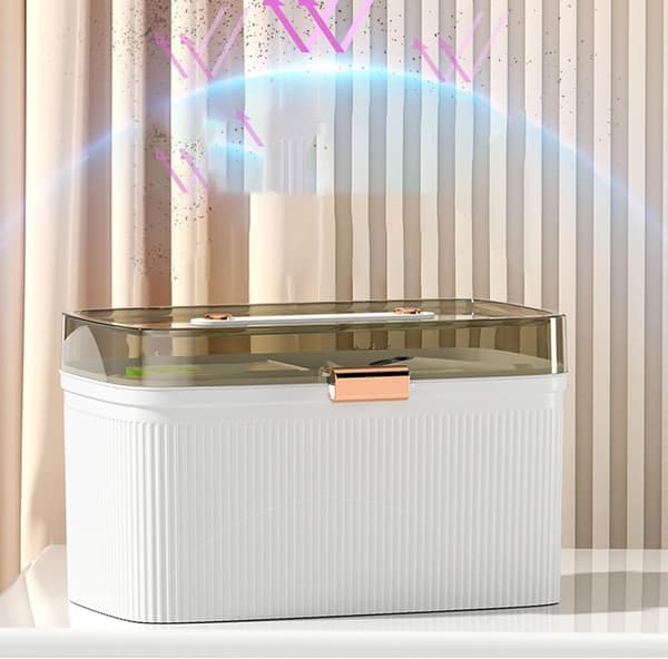 Household Storage Box, Portable Transparent Plastic Double-Layer Medical Container First Aid Kit, Family Storage Box with Safety Lock.