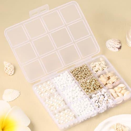 Beach Bracelet Making Kit - Creative Beads and Crystal Thread - 1000 Pieces