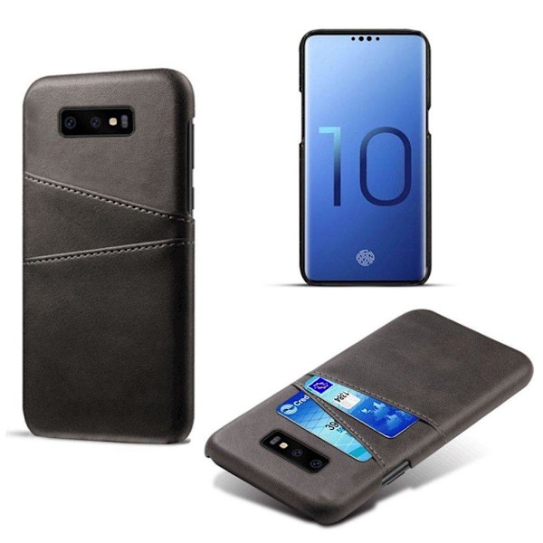 Samsung Galaxy S10e skal med korthållare - Svart Svart