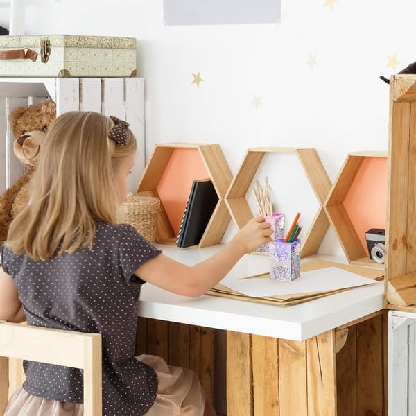 Stykke Boble Penneholder til Skrivebord Sød Makeuppensel Organizer