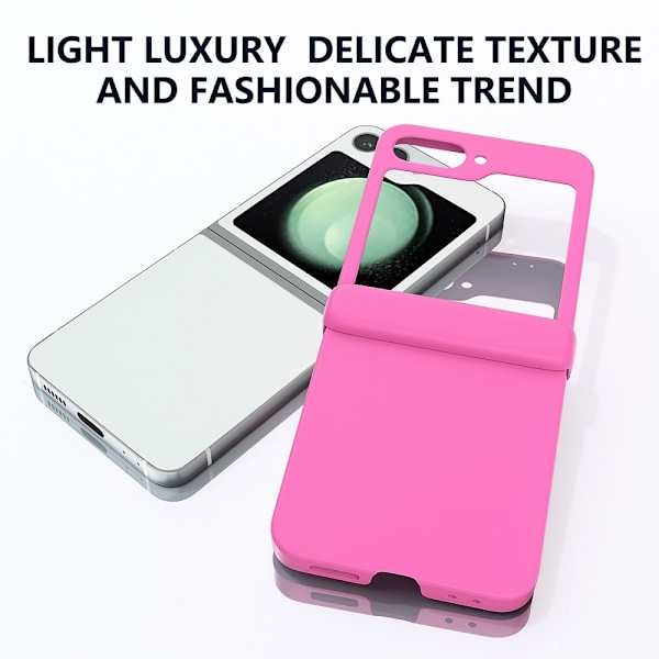 SKALO Samsung Z Flip6 Ultratunn Skin-touch Fold Skal - Rosa Rosa