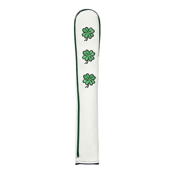 Golf Alignment Stick Holder 3D Embroidery Four-Leaf Clover Pattern Training Aid Golf Alignment Stick Cover Golf Accessories Kaesi A Vit A