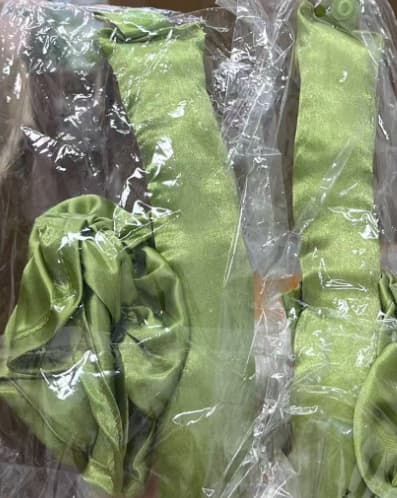 2 st Värmefri Hårrulleset Hårrullar för Värmefria Lockar Värmefri Armégrön army green