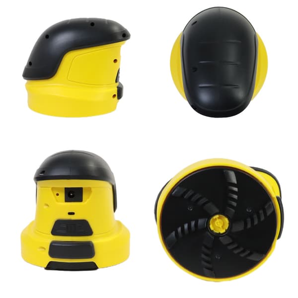 Batteridriven vindrutedefroster, elektrisk isskrapa, USB-laddning, gul