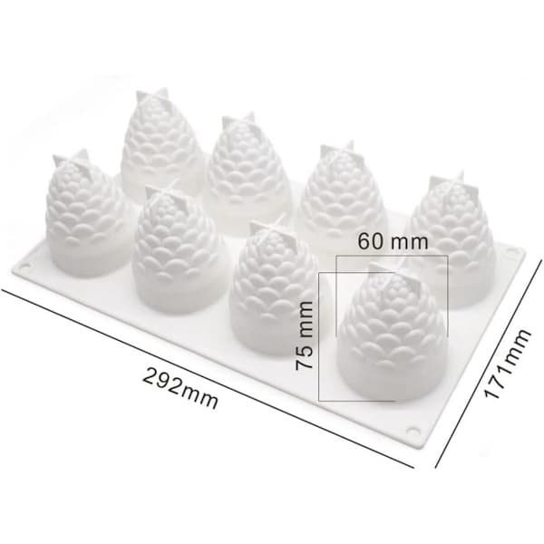 3D Frugt Silikone Mousse Kageform, Chokolade Gelé Dessert, Bageform til Mousse Kage, Dekorativ Form DIY Silikone Bageform
