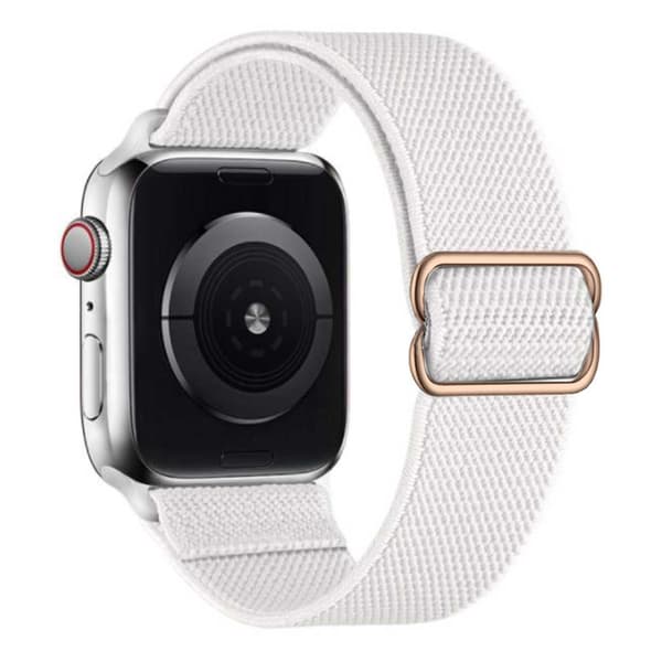 Apple Watch 38/40/41 Armbånd Nylon Hvit hvit white