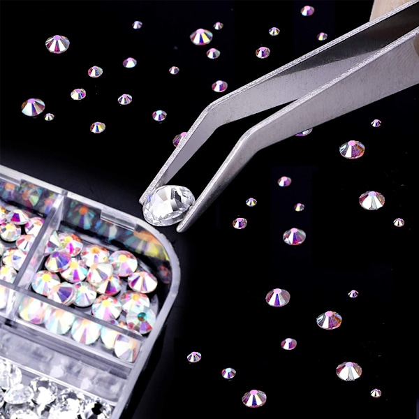 Rhinestones för hantverk, Rhinestones Flat Back för hantverk Nail Art Kläder Skor Väskor Telefonfodral