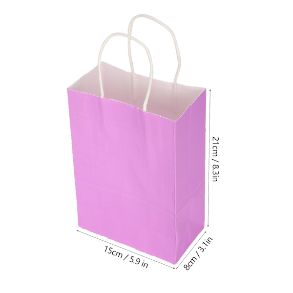 10 st Kraftpapperspåsar Bärbar Förpackning Presentpåse Tillbehör för Shopping Födelsedagsfester