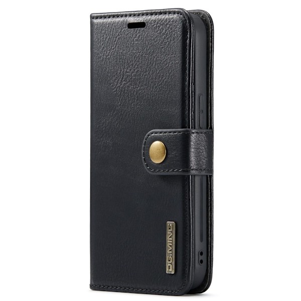 DG MING iPhone 14 2-i-1 Magnet Plånboksfodral - Svart Svart