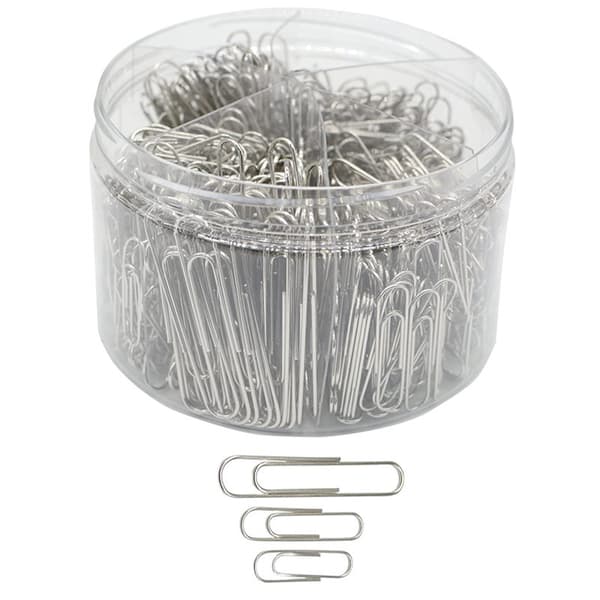 700 st kontorsmaterial Multi-Spec Set Metallklämma - 3 storlekar