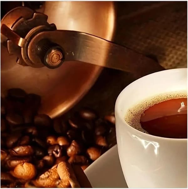 Classic Italian Manual Coffee Grinder Adjustable Hand Crank Mill for Fresh Coffee Beans