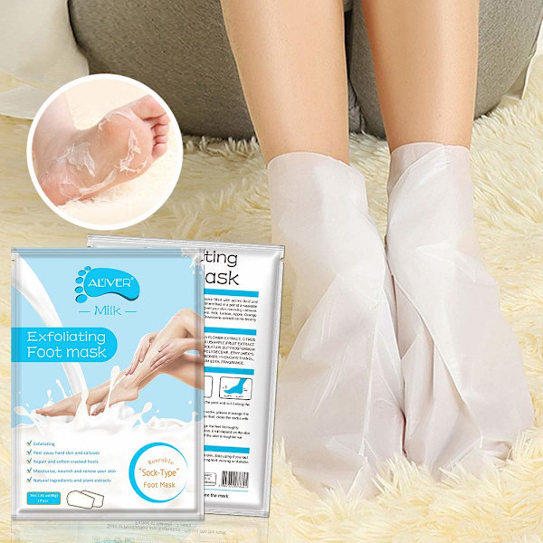 Fotpeeling 3-pack, fotpeeling av död hud, förhårdnader, reparera grova hälar