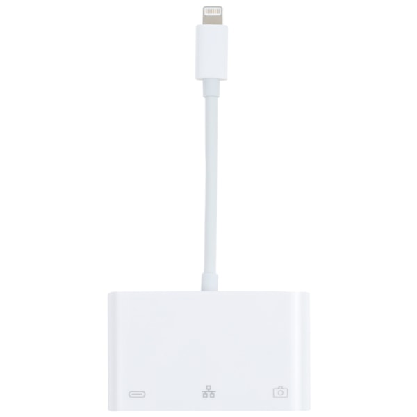 iPhone adapter till USB + 1000M Ethernet + lightning