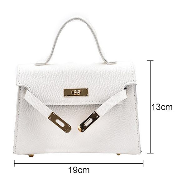 Kvinnor Cross Body Väska Axelväska Dam Messenger Väska, Vit