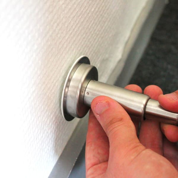 Magnetisk dørstopper - Sæt med 2 gulv- og vægdørstoppere - Justerbar længde - Magnethoved - Rustfrit stål
