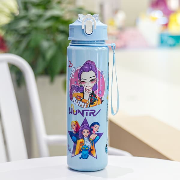 Kpop Demon Hunter Girls Vattenflaska Bärbar Utomhus Barn Sugrörsmugg 2 2 700ml