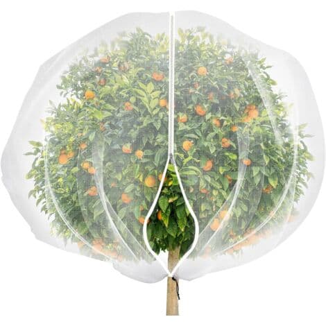 Mesh Bags for Fruit Trees with Zipper and Drawstring, Insect, Bird, and Plant Protection Net for Fruit Trees, Vegetables, and Shrubs