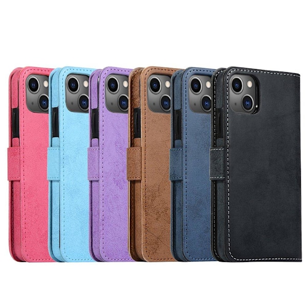 iPhone 13 - Plånboksfodral LEMAN Lila Lila