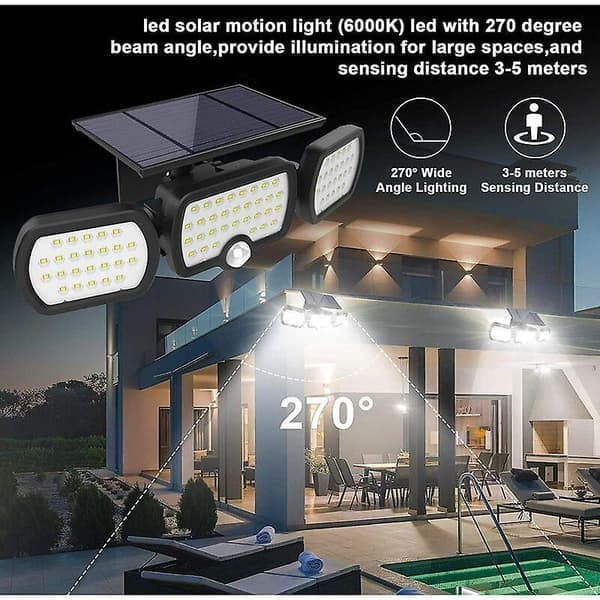Utomhus solcellslampa (2-pack) Vattentät IP65