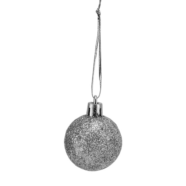 100 st julgranskulor krossäkra hängande kulor för julgransfestdekoration silver