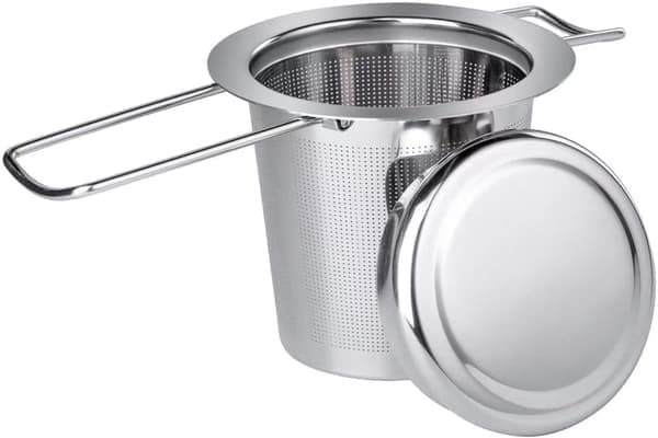 304 Rustfritt Stål Sammenleggbart Te-filter med Doble Ører
