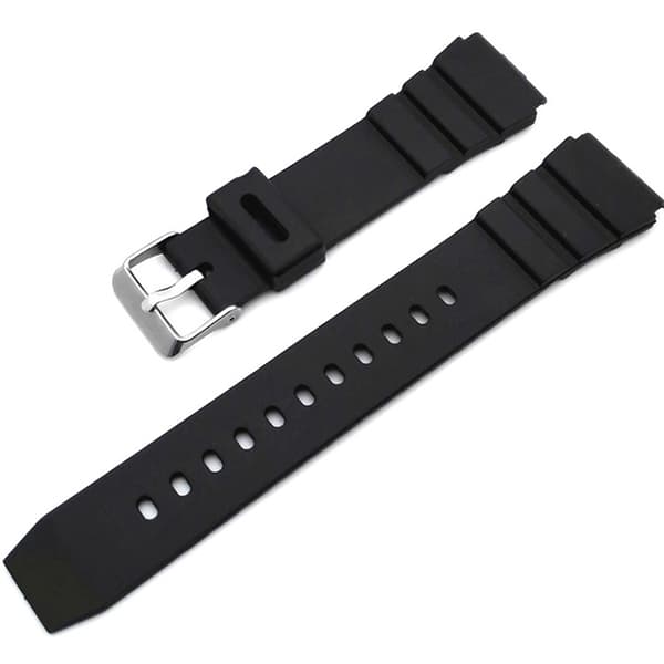 Slidstærk gummirem sort 22mm Svart 22mm