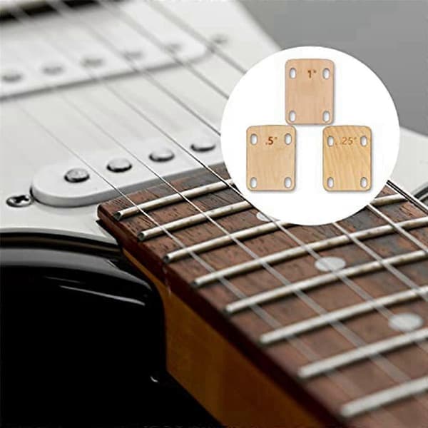 9 st gitarrhalskilar, solid lönnträ gitarrhalskydd 0,25, 0,5 och 1 grad gitarr