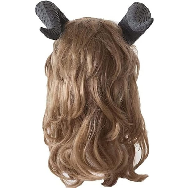 Beast Mask Beast Cosplay Mask med Peruk för Vuxen 53-63CM