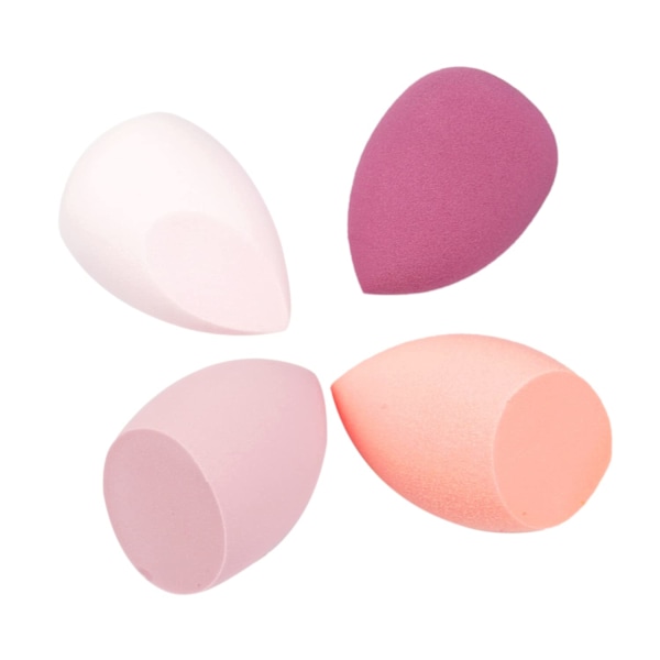 Makeup Sponge Blender, 4 st Beauty Sponges med Multi-Color, Non Latex