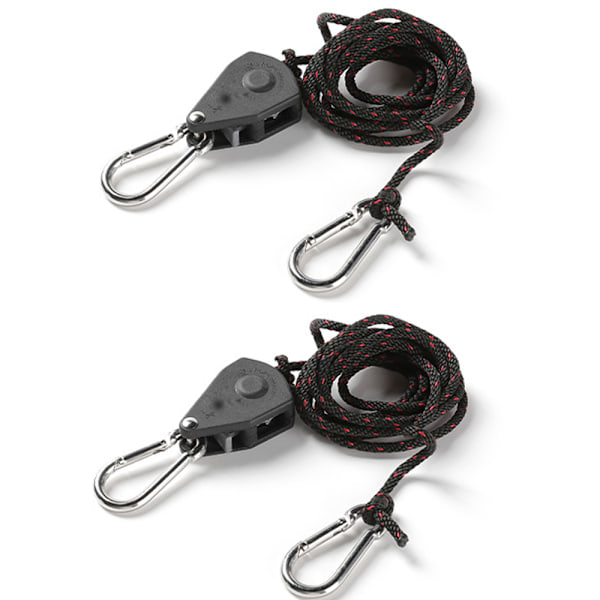 Repband, remmar tunga justerbara remskiveklipphängare för kajak kanot (2-pack)