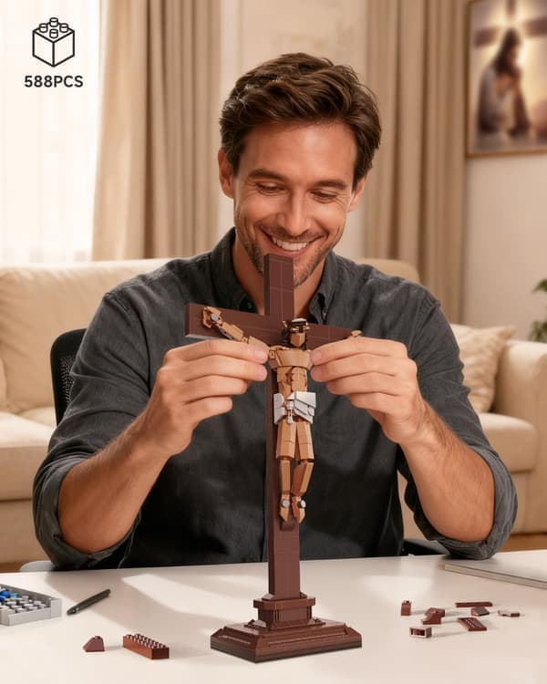 Langfredag Jesusfigurer Modell Kreative Sett Leker Gjør-det-selv Møbler Dekorasjonspynt