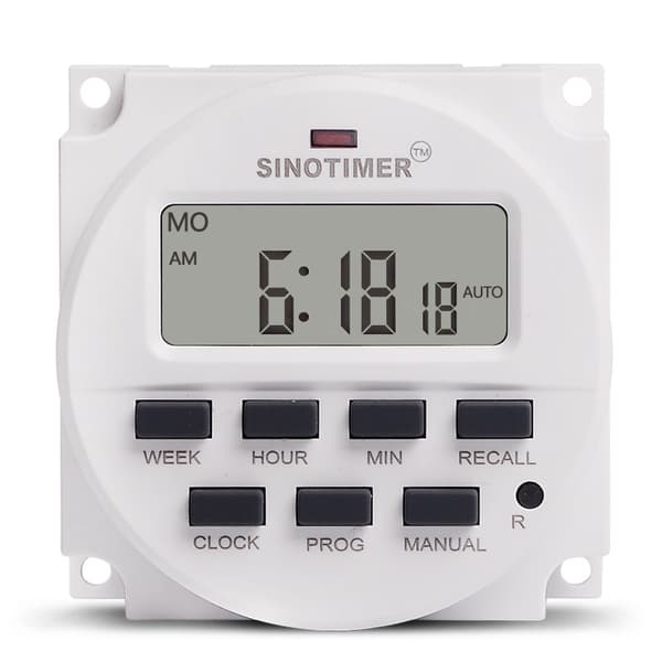 TM618SH-1 1 sekund ukentlig programmerbar digital timer slår automatisk av og på mikrokomputer
