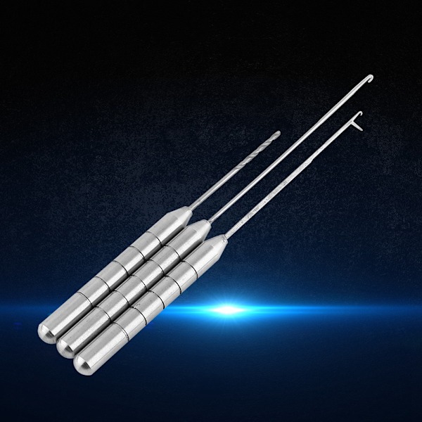 Aluminiumlegering Fiskebete Nål Set Fisk Borr Tackle Baiting Rig Verktyg För Att Göra Rigs