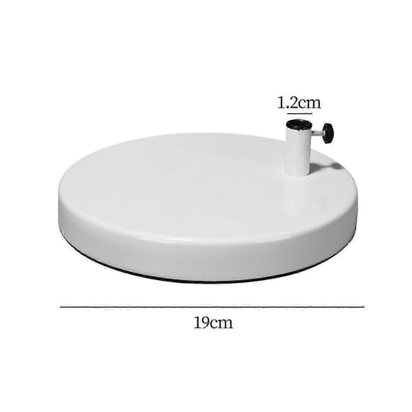 Metall Lampesokkel Baseplate Erstatning for Skrivebords-/Bordlampe, Robust Bunntilbehør White