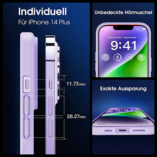 För iPhone 14 Plus Fodral - Lila