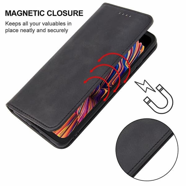 För Samsung Galaxy Xcover Pro Magnetisk Stängning Läder Telefonfodral