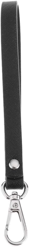 Håndleddsstropp, erstatningsstropp for håndledd, lommeboknøkkelring, veske, mobiltelefon, håndleddsveske, svart, 19,5 cm