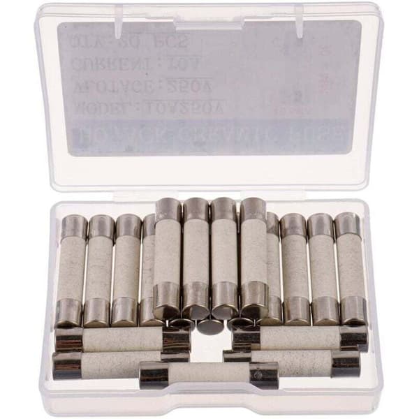 10x Keraaminen aikaviivevaroke (T) 10A / 250VAC 5x20mm