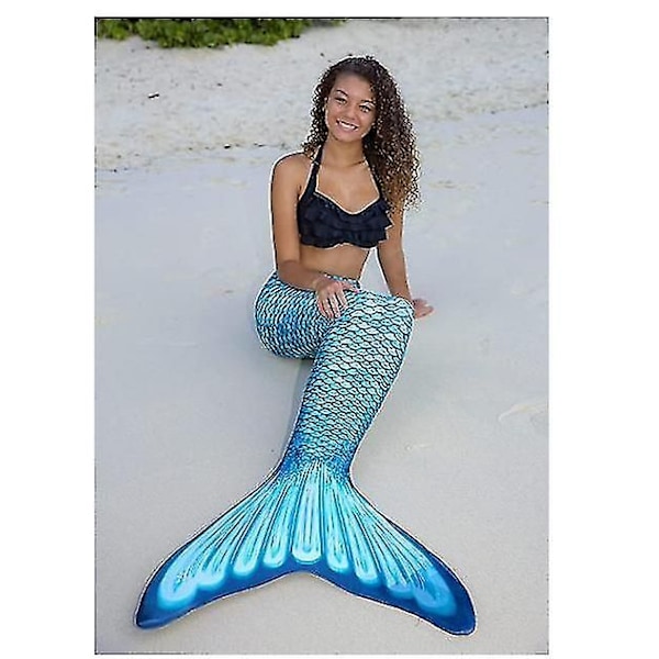 Kids Wear-resistant Mermaid Tail For Swimming, Monofin Included green adult S green adult S