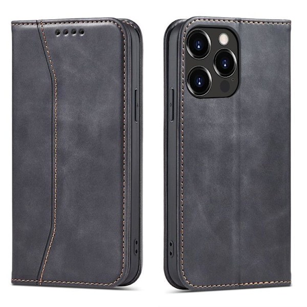 iPhone 13 Pro Plånboksfodral Magnet Fancy - Svart