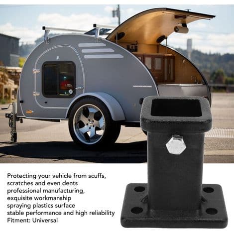 2-inch Trailer Hitch Receiver Adapter - Cast Steel - Compatible with Standard Hitches - Quick Installation Without Modification