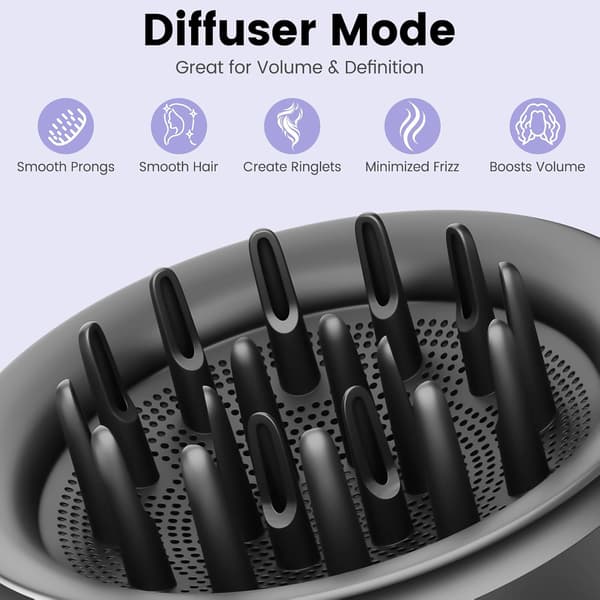 Wave Curl Diffuser-feste for Dyson Airwrap HS01 HS05, for Air Wrap Id HS08, to luftstrøm-diffusermoduser, hårføner for å tørke håret raskt