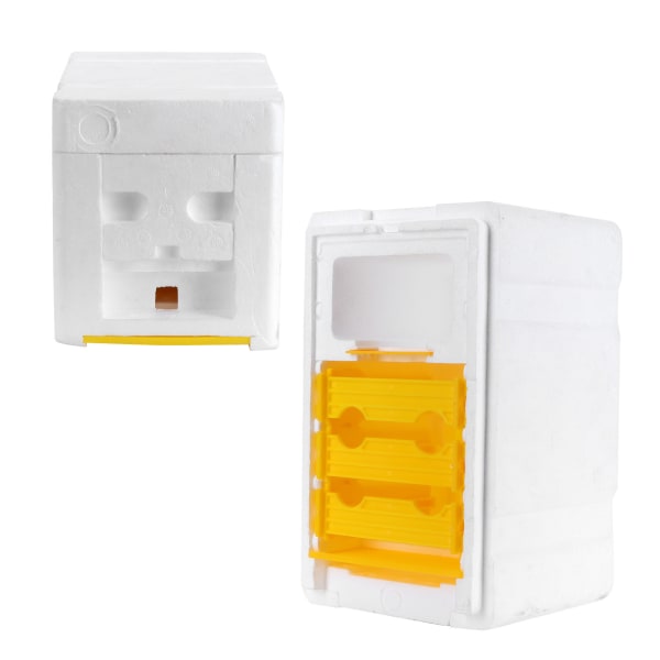 Mini bikupa drottningbi parningslåda pollinering hög densitet skum biodling utrustning(24x15x16.5cm)