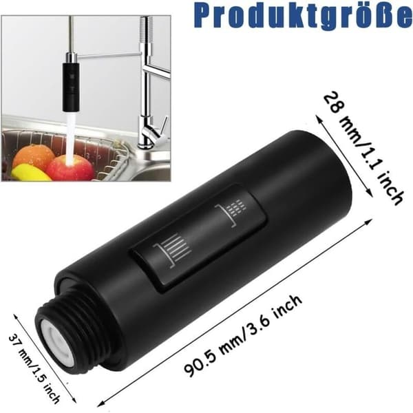 Dual-Mode Shower Head - Kitchen Faucet - Replacement Shower Head - Water Saving - For Bathroom and Kitchen