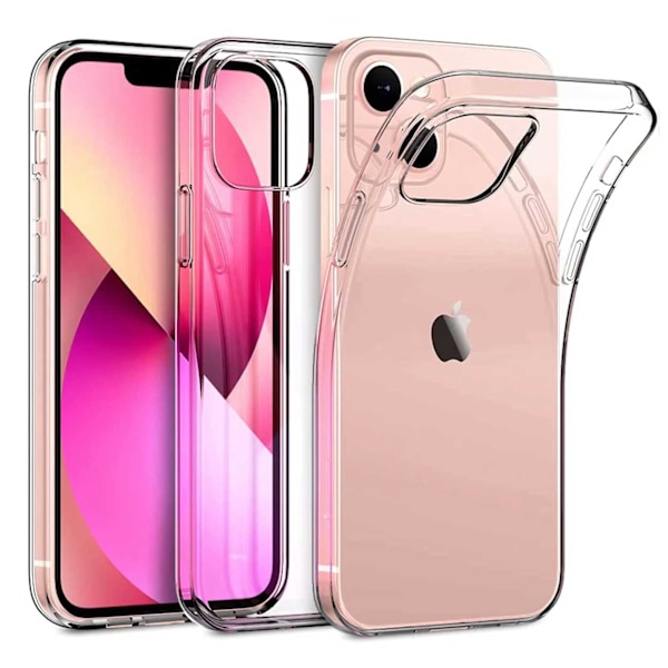 iPhone 14 Tunt Genomskinligt Mobilskal Transparent transparent